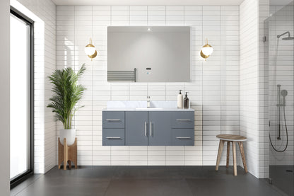 Lexora Geneva 48 in. Dark Grey Single Sink Bath Vanity