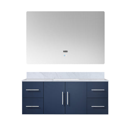 Lexora Geneva 48 in. Navy Blue Single Sink Bath Vanity