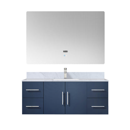 Lexora Geneva 48 in. Navy Blue Single Sink Bath Vanity
