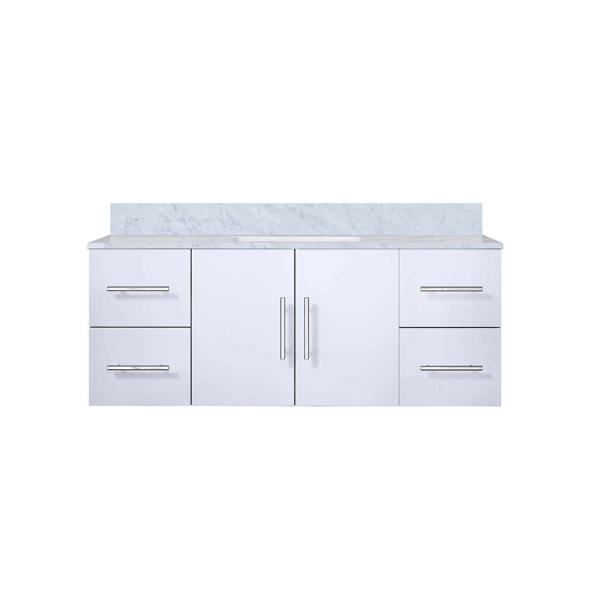 Lexora Geneva 48 in. Glossy White Single Sink Bath Vanity