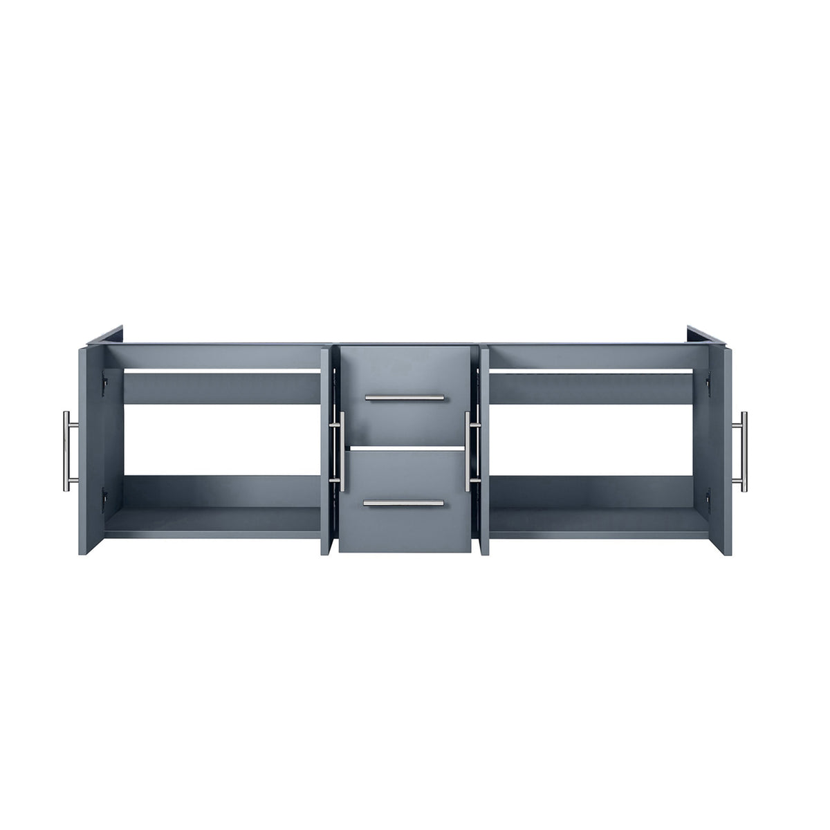 Lexora Geneva 60 in. Dark Grey Double Sink Bath Vanity