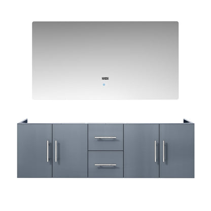 Lexora Geneva 60 in. Dark Grey Double Sink Bath Vanity