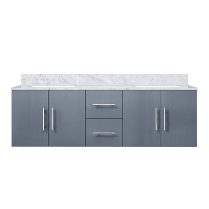 Lexora Geneva 60 in. Dark Grey Double Sink Bath Vanity