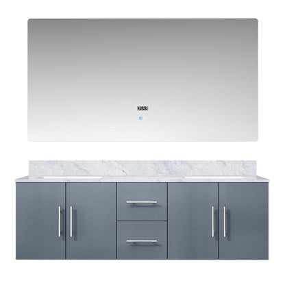 Lexora Geneva 60 in. Dark Grey Double Sink Bath Vanity