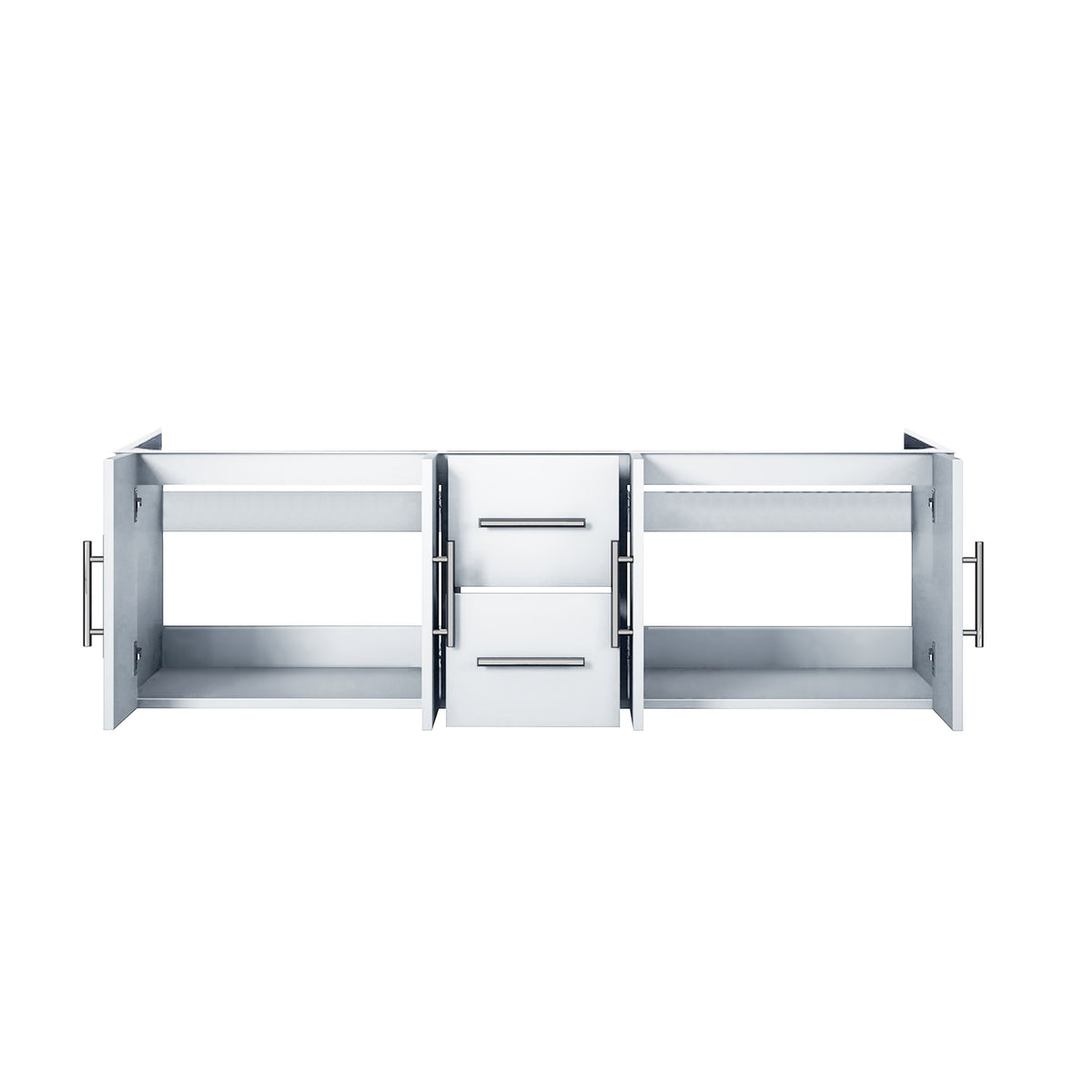 Lexora Geneva 60 in. Glossy White Double Sink Bath Vanity