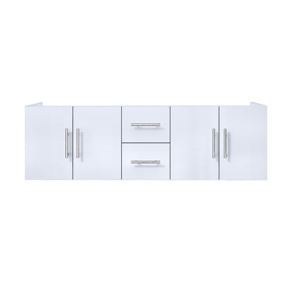 Lexora Geneva 60 in. Glossy White Double Sink Bath Vanity