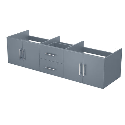 Lexora Geneva 72 in. Dark Grey Double Sink Bath Vanity