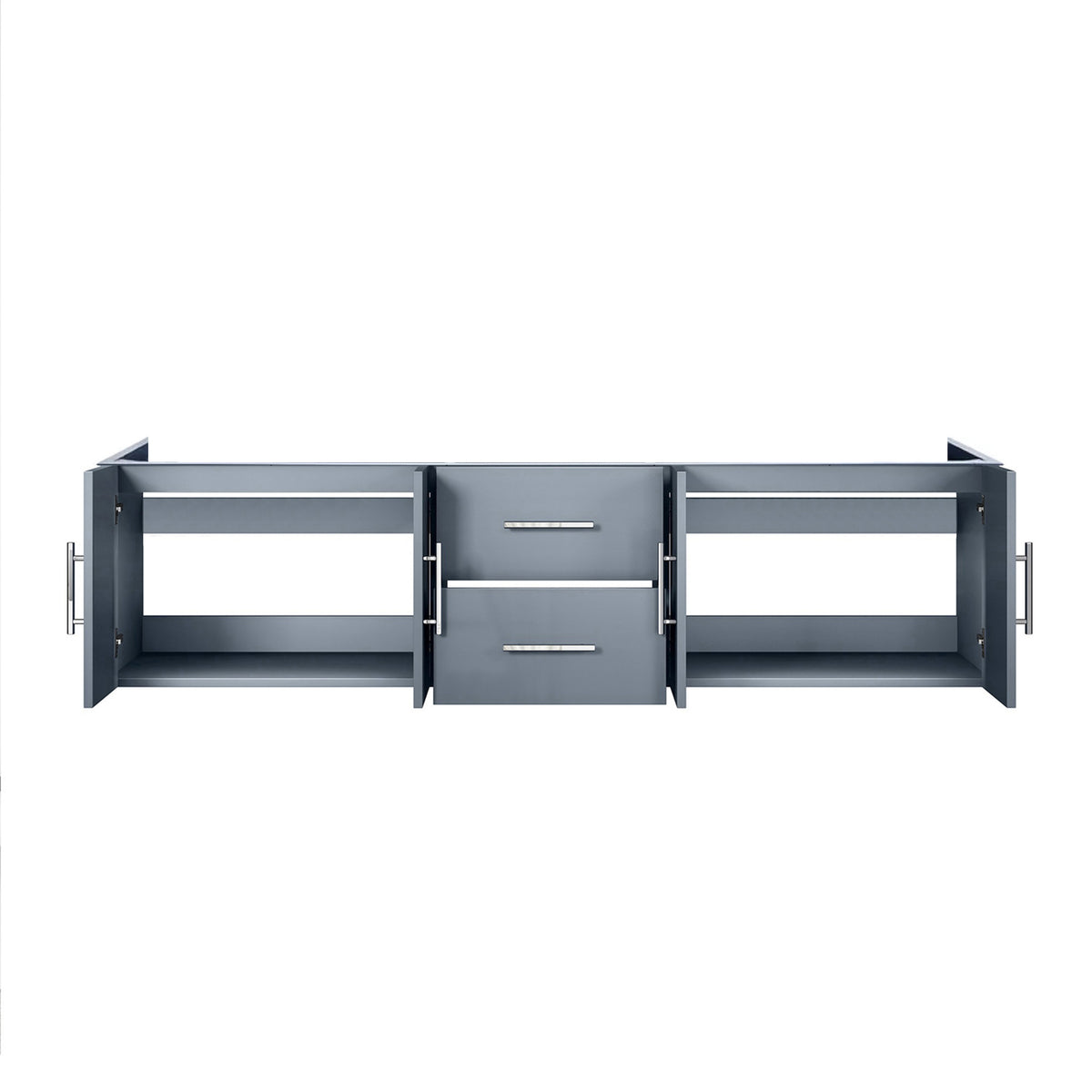 Lexora Geneva 72 in. Dark Grey Double Sink Bath Vanity