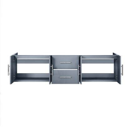Lexora Geneva 72 in. Dark Grey Double Sink Bath Vanity