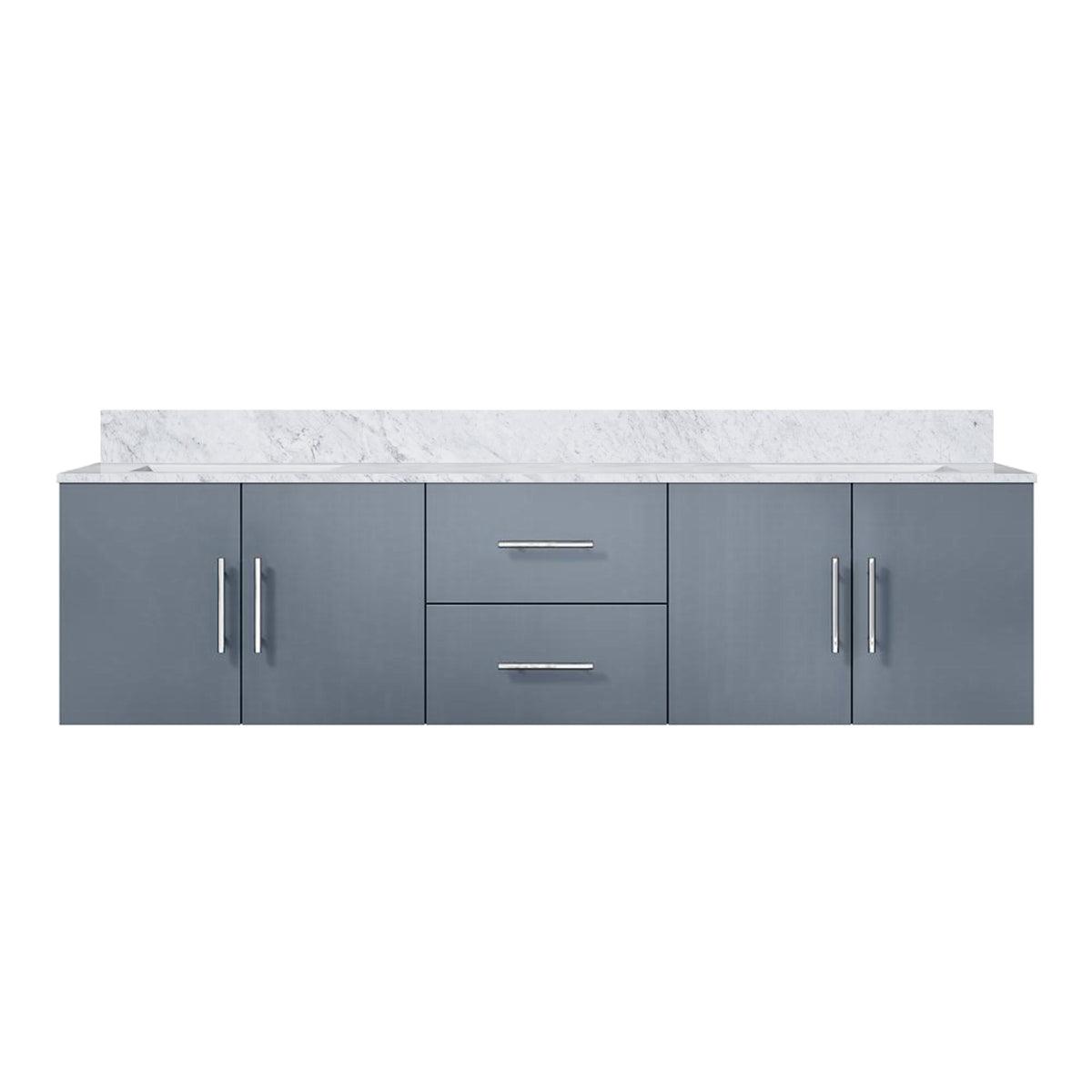Lexora Geneva 72 in. Dark Grey Double Sink Bath Vanity