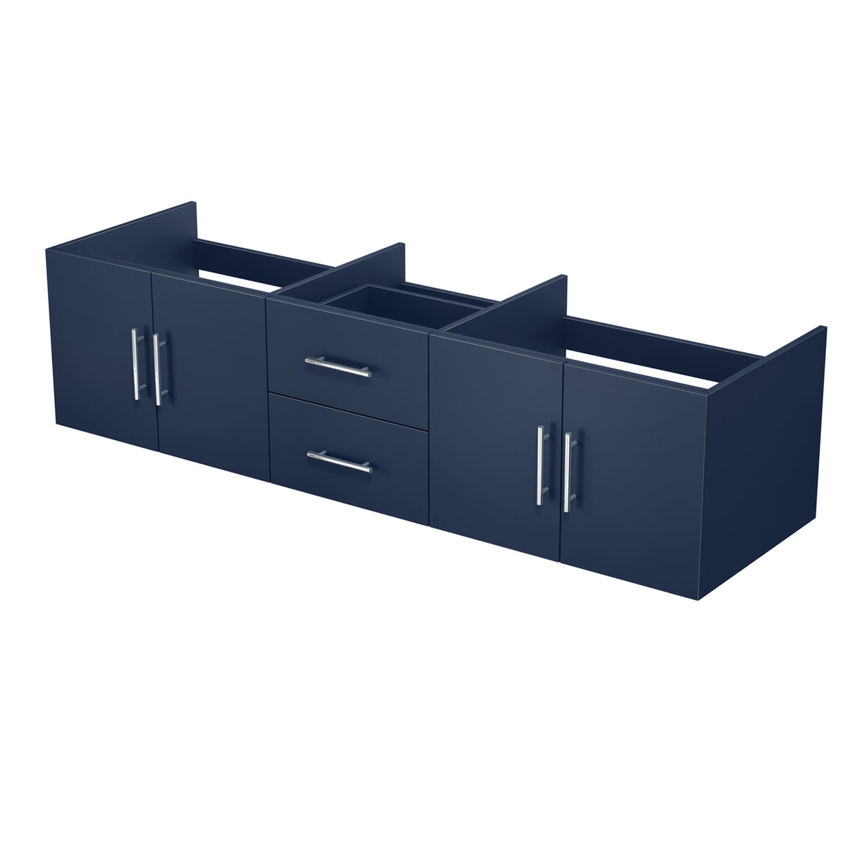 Lexora Geneva 72 in. Navy Blue Double Sink Bath Vanity