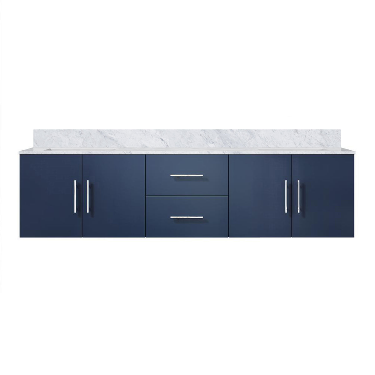 Lexora Geneva 72 in. Navy Blue Double Sink Bath Vanity