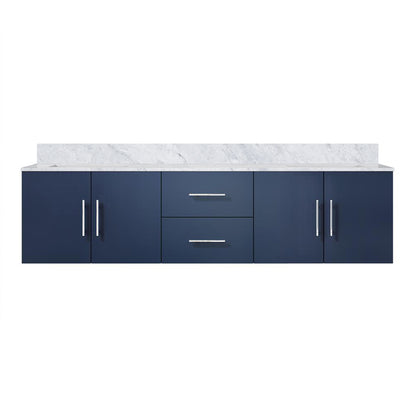 Lexora Geneva 72 in. Navy Blue Double Sink Bath Vanity