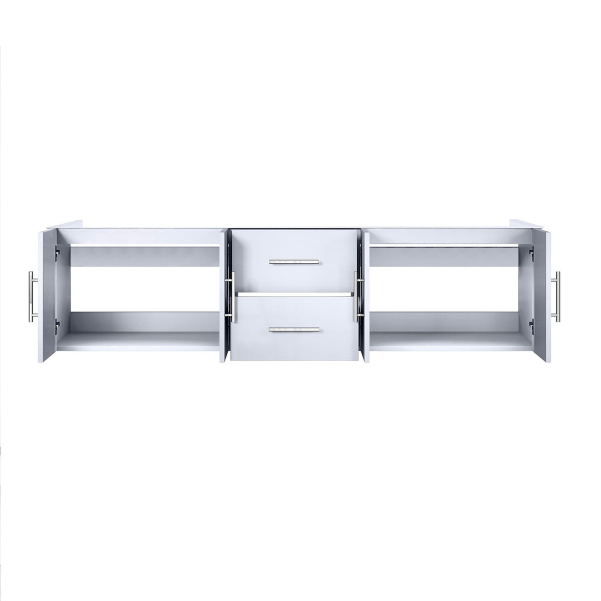 Lexora Geneva 72 in. Glossy White Double Sink Bath Vanity
