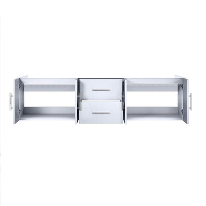 Lexora Geneva 72 in. Glossy White Double Sink Bath Vanity