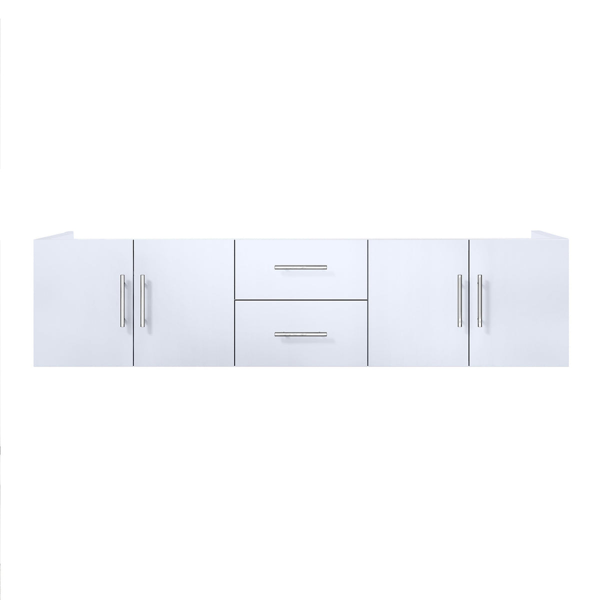 Lexora Geneva 72 in. Glossy White Double Sink Bath Vanity