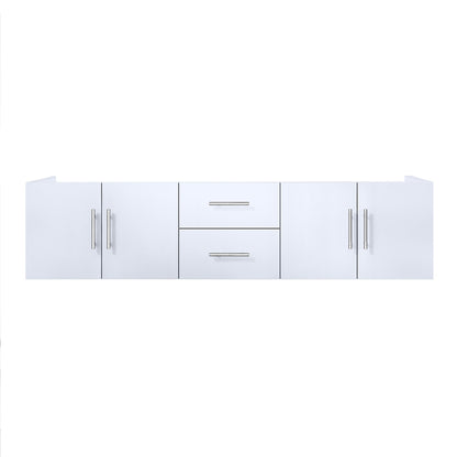 Lexora Geneva 72 in. Glossy White Double Sink Bath Vanity