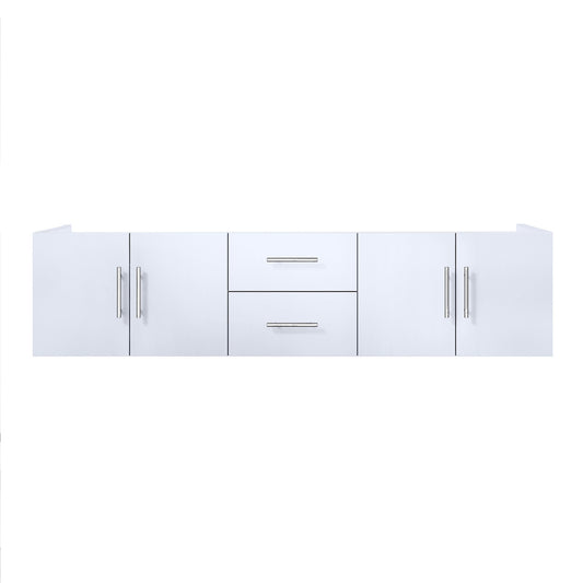 Lexora Geneva 72 in. Glossy White Double Sink Bath Vanity