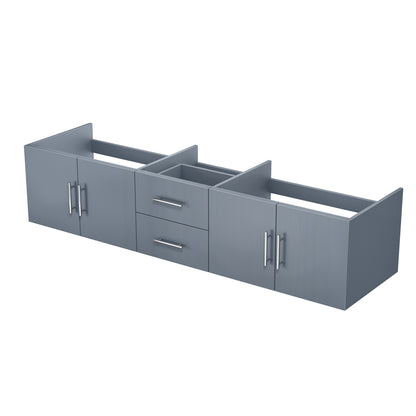 Lexora Geneva 80 in. Dark Grey Double Sink Bath Vanity
