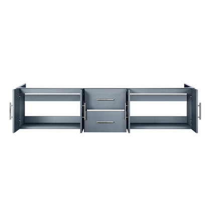 Lexora Geneva 80 in. Dark Grey Double Sink Bath Vanity