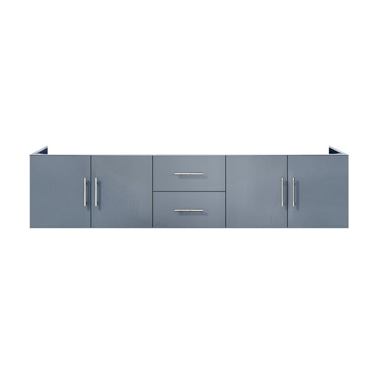 Lexora Geneva 80 in. Dark Grey Double Sink Bath Vanity