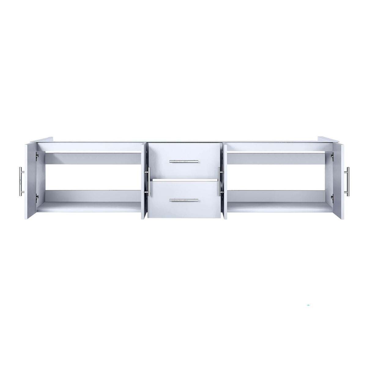 Lexora Geneva 80 in. Glossy White Double Sink Bath Vanity