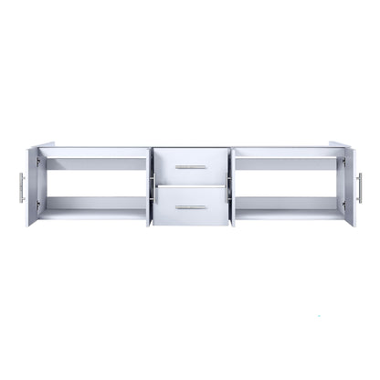Lexora Geneva 80 in. Glossy White Double Sink Bath Vanity