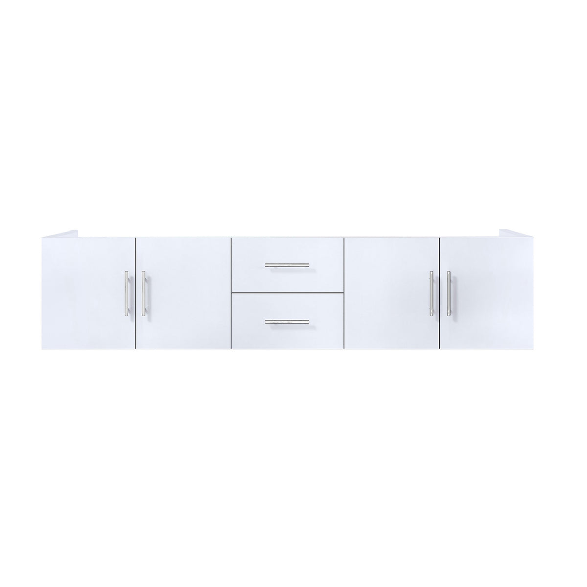 Lexora Geneva 80 in. Glossy White Double Sink Bath Vanity
