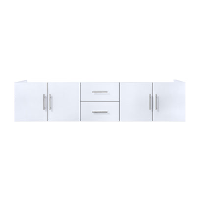 Lexora Geneva 80 in. Glossy White Double Sink Bath Vanity