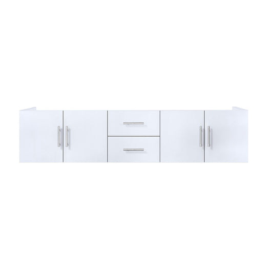 Lexora Geneva 80 in. Glossy White Double Sink Bath Vanity