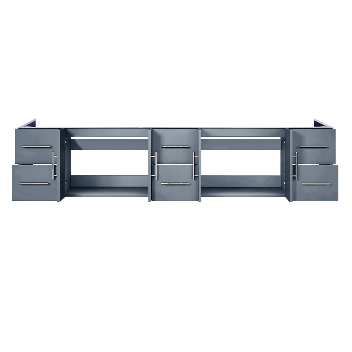 Lexora Geneva 84 in. Dark Grey Double Sink Bath Vanity