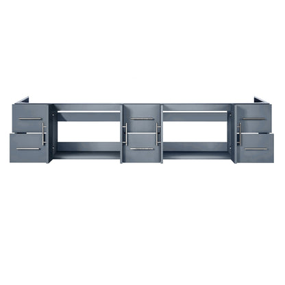 Lexora Geneva 84 in. Dark Grey Double Sink Bath Vanity