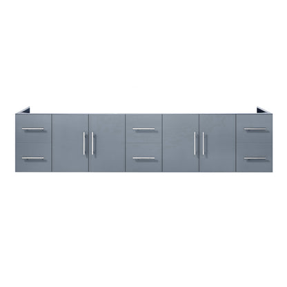 Lexora Geneva 84 in. Dark Grey Double Sink Bath Vanity