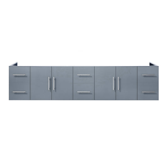 Lexora Geneva 84 in. Dark Grey Double Sink Bath Vanity