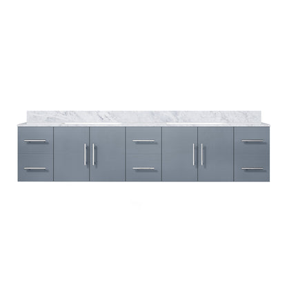 Lexora Geneva 84 in. Dark Grey Double Sink Bath Vanity