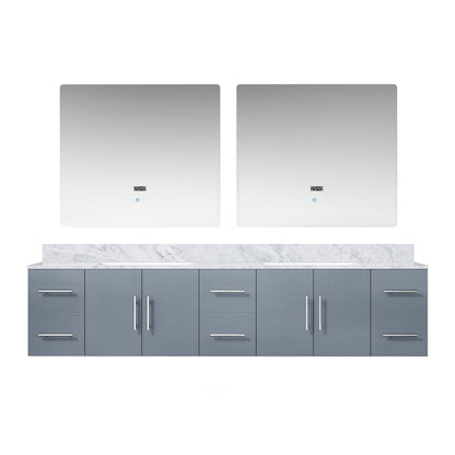 Lexora Geneva 84 in. Dark Grey Double Sink Bath Vanity