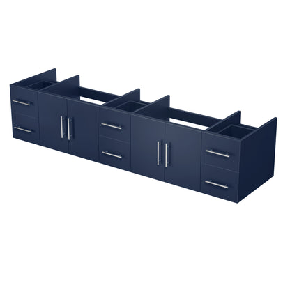 Lexora Geneva 84 in. Navy Blue Double Sink Bath Vanity