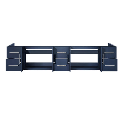 Lexora Geneva 84 in. Navy Blue Double Sink Bath Vanity