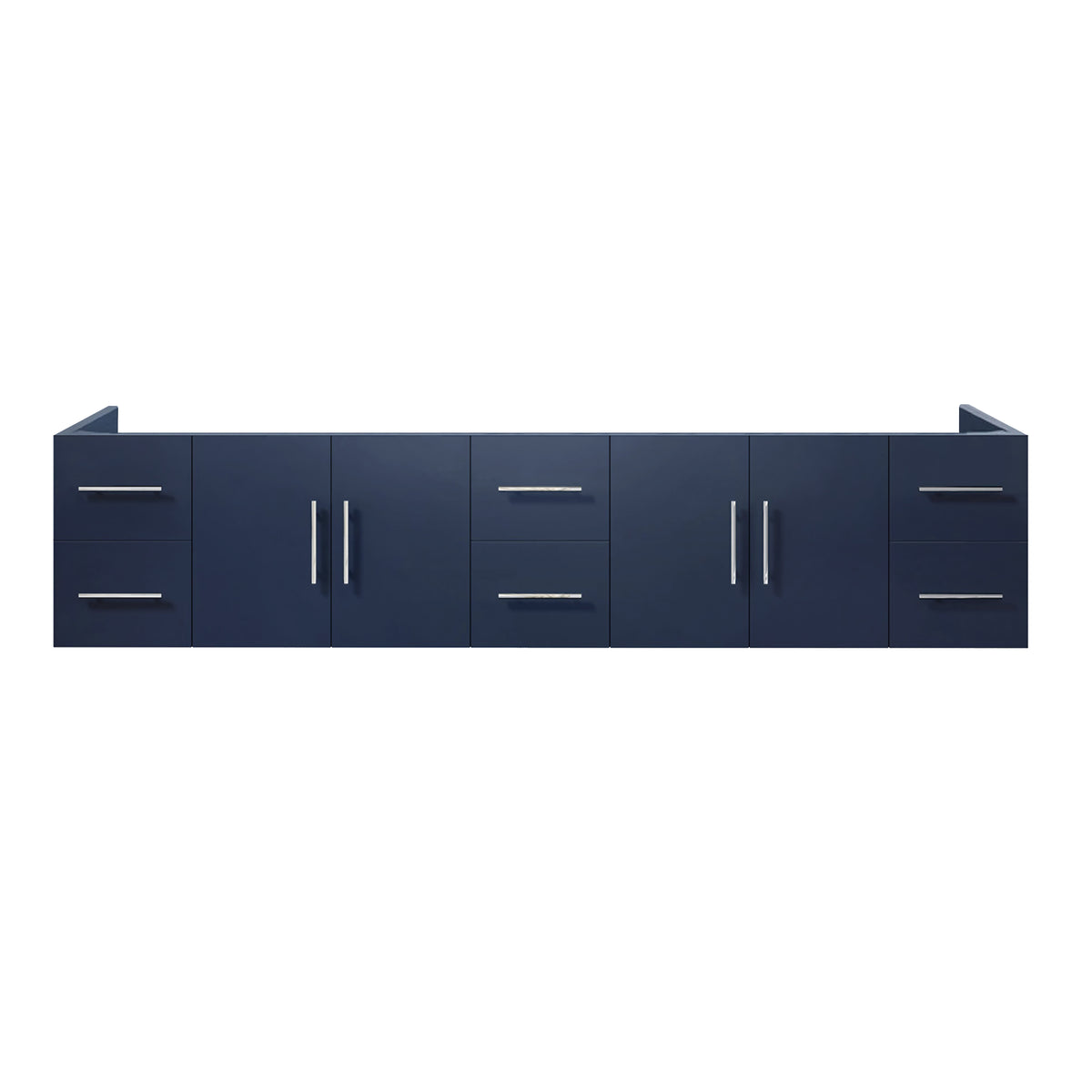 Lexora Geneva 84 in. Navy Blue Double Sink Bath Vanity