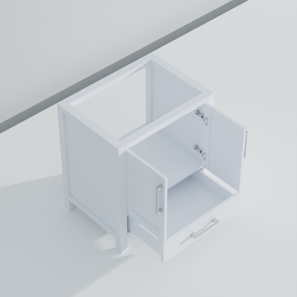 Lexora Jacques 30 in. White Single Sink Bath Vanity