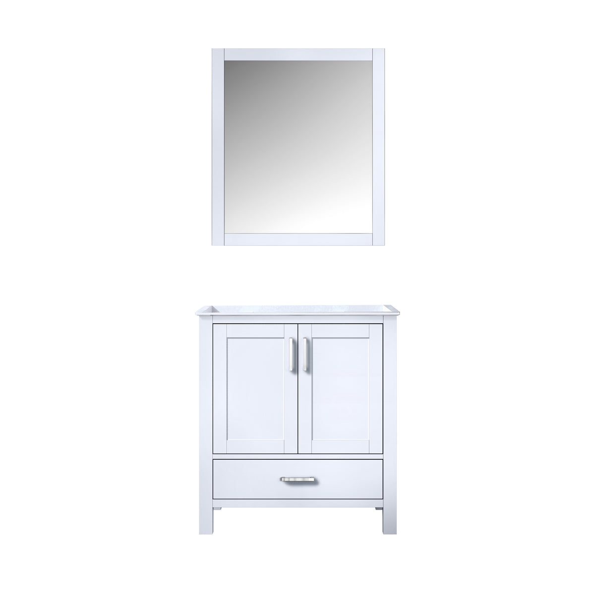 Lexora Jacques 30 in. White Single Sink Bath Vanity