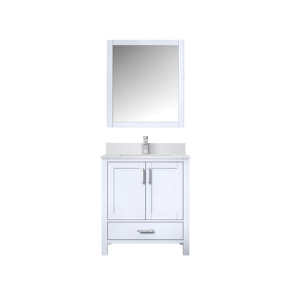 Lexora Jacques 30 in. White Single Sink Bath Vanity