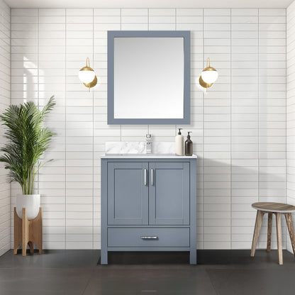 Lexora Jacques 30 in. Dark Grey Single Sink Bath Vanity