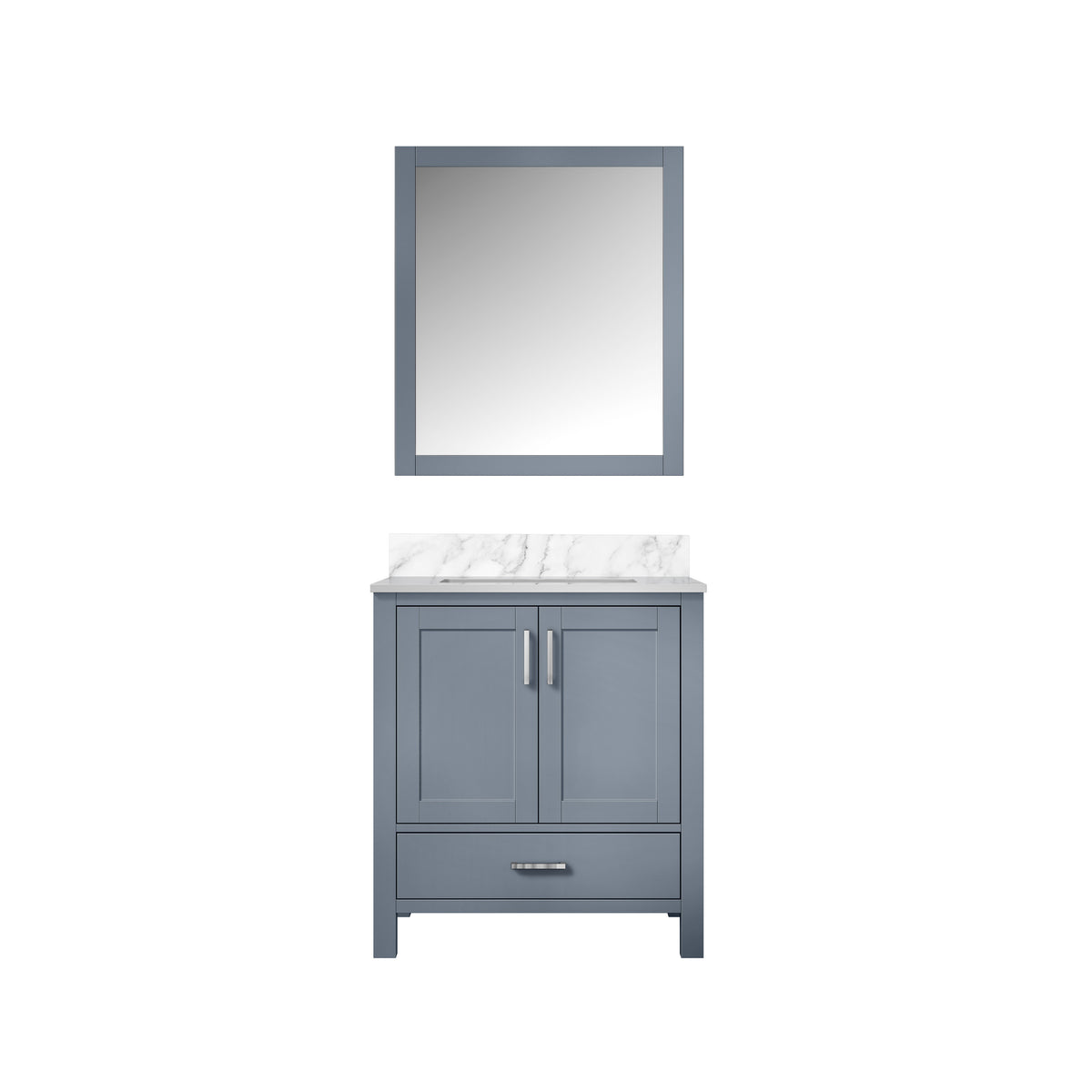 Lexora Jacques 30 in. Dark Grey Single Sink Bath Vanity