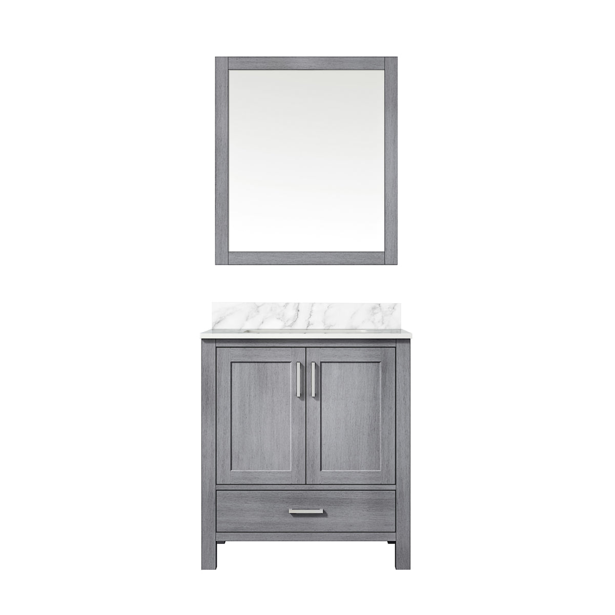 Lexora Jacques 30 in. Distressed Grey Single Sink Bath Vanity