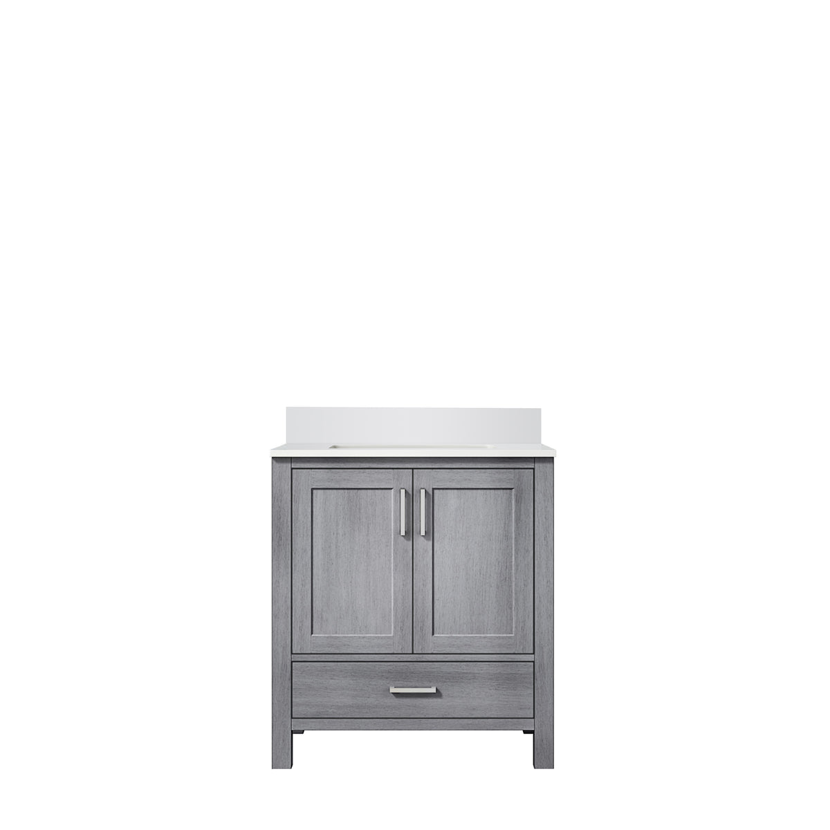 Lexora Jacques 30 in. Distressed Grey Single Sink Bath Vanity