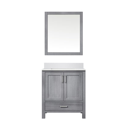 Lexora Jacques 30 in. Distressed Grey Single Sink Bath Vanity