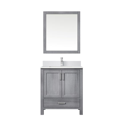 Lexora Jacques 30 in. Distressed Grey Single Sink Bath Vanity