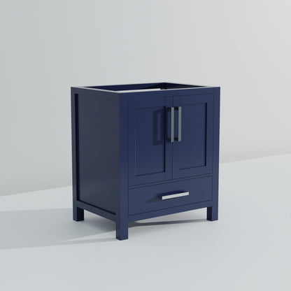 Lexora Jacques 30 in. Navy Blue Single Sink Bath Vanity