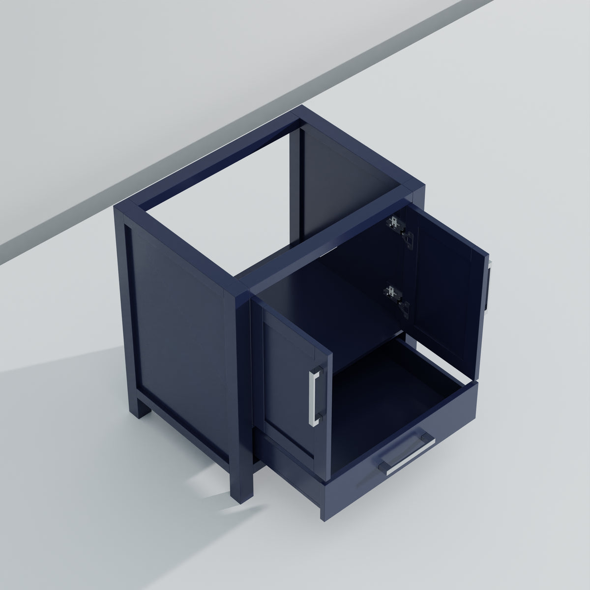 Lexora Jacques 30 in. Navy Blue Single Sink Bath Vanity